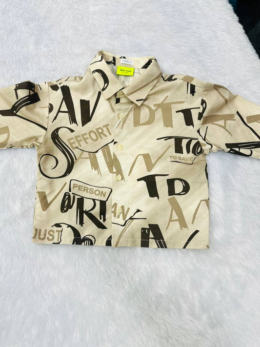 Full sleeve shirt for boys